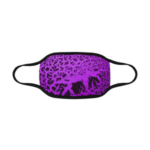 Crackle Art Purple Mouth Mask