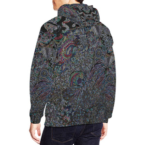 I Spy Paisley Glowing All Over Print Hoodie for Men/Large Size (USA Size) (Model H13)