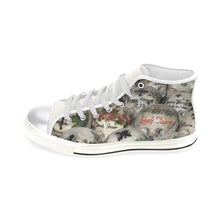 Load image into Gallery viewer, Painted Skulls Women&#39;s Classic High Top Canvas Shoes (Model 017)