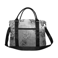 Load image into Gallery viewer, Patches of Moss Black and White Large Capacity Duffle Bag (Model 1715)