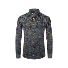 Load image into Gallery viewer, I Spy Paisley Glowing Men&#39;s All Over Print Casual Dress Shirt (Model T61)