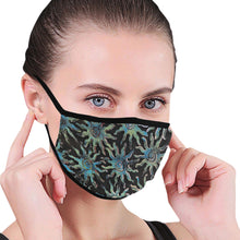 Load image into Gallery viewer, Sunny Turquoise Mouth Mask (Pack of 3)