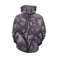 Load image into Gallery viewer, Spooky Tree Purple All Over Print Hoodie for Women (USA Size) (Model H13)