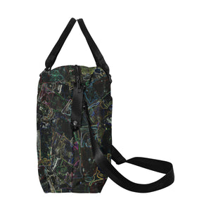 Oil Paints Glowing Large Capacity Duffle Bag (Model 1715)