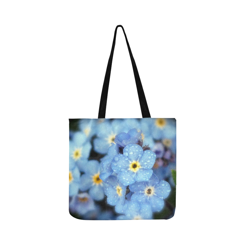 Forget Me Not Flower Reusable Shopping Bag Model 1660 (Two sides)