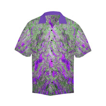 Load image into Gallery viewer, Marbled Abstract Purple Hawaiian Shirt (Model T58)
