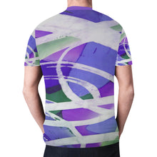 Load image into Gallery viewer, Abstract Circles Purple New All Over Print T-shirt for Men (Model T45)