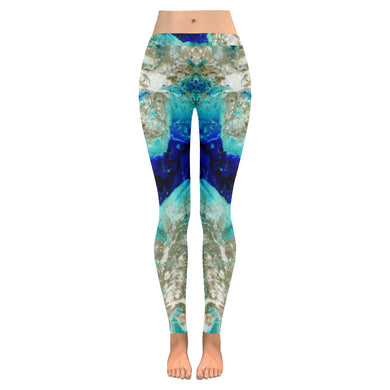 Molten Flames Negative Low Rise Leggings (Invisible Stitch) (Model L05)