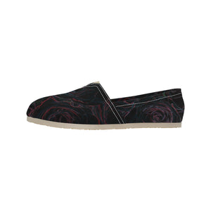 Rose Bouquet Flower Glowing Unisex Classic Canvas Slip-On (Model 1206)
