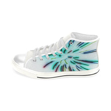 Load image into Gallery viewer, Fireworks Burst Negative Men’s Classic High Top Canvas Shoes (Model 017)