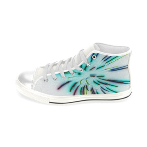 Fireworks Burst Negative Men’s Classic High Top Canvas Shoes (Model 017)