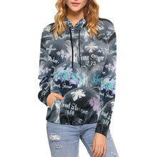 Load image into Gallery viewer, Painted Skulls Negative All Over Print Hoodie for Women (USA Size) (Model H13)