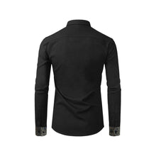 Load image into Gallery viewer, Marbled Abstract Glowing Men&#39;s All Over Print Casual Dress Shirt (Model T61)