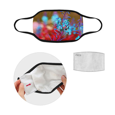 Fireweed Flower Blue Mouth Mask in One Piece (2 Filters Included) (Model M02)