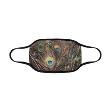 Load image into Gallery viewer, Peacock Feathers Mouth Mask in One Piece (2 Filters Included) (Model M02)