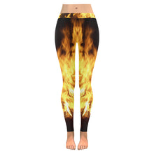 Load image into Gallery viewer, Feathery Flames Low Rise Leggings (Invisible Stitch) (Model L05)