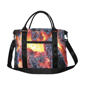 Molten Flames Large Capacity Duffle Bag (Model 1715)