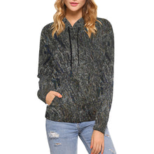 Load image into Gallery viewer, Marbled Abstract Glowing All Over Print Hoodie for Women (USA Size) (Model H13)