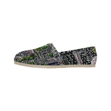 Load image into Gallery viewer, Complex Graffiti Glowing Unisex Classic Canvas Slip-On (Model 1206)