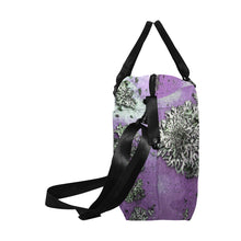 Load image into Gallery viewer, Patches of Moss Purple Large Capacity Duffle Bag (Model 1715)