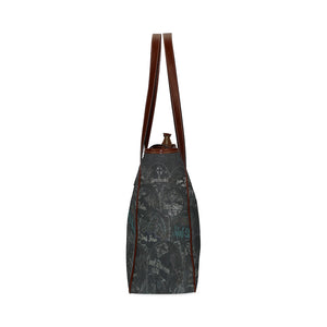 Painted Skulls Glowing Classic Tote Bag (Model 1644)