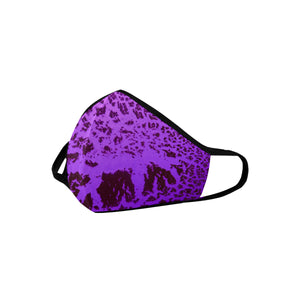 Crackle Art Purple Mouth Mask (Pack of 3)