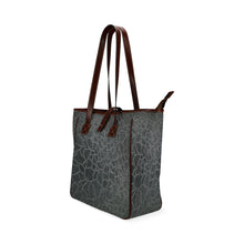 Load image into Gallery viewer, Crackle Black Classic Tote Bag (Model 1644)