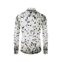 Load image into Gallery viewer, Crackle Mosaic Men&#39;s All Over Print Casual Dress Shirt (Model T61)