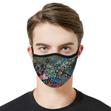 Load image into Gallery viewer, Holiday Paisley Mouth Mask in One Piece (2 Filters Included) (Model M02)