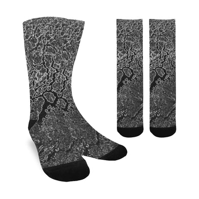 Crackle Multitone Glowing Trouser Socks (For Men)