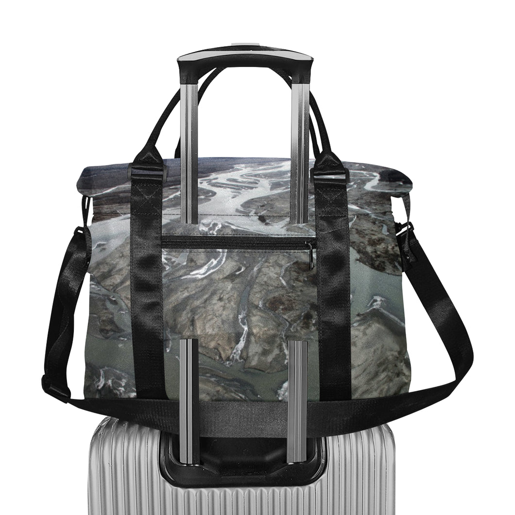 Aerial Rivers Large Capacity Duffle Bag (Model 1715)