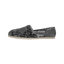 Load image into Gallery viewer, Paisley Power Black and White Unisex Classic Canvas Slip-On (Model 1206)