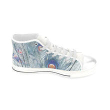 Load image into Gallery viewer, Peacock Feathers Negative Men’s Classic High Top Canvas Shoes (Model 017)