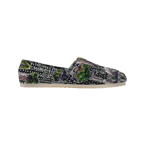Complex Graffiti Glowing Unisex Classic Canvas Slip-On (Model 1206)