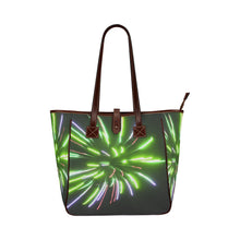 Load image into Gallery viewer, Fireworks Burst Green Classic Tote Bag (Model 1644)