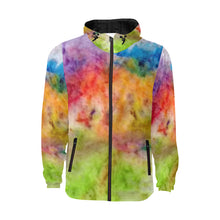 Load image into Gallery viewer, Splash of Color All Over Print Quilted Windbreaker for Men (Model H35)