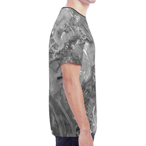 Graffiti Abstract Black and White New All Over Print T-shirt for Men (Model T45)