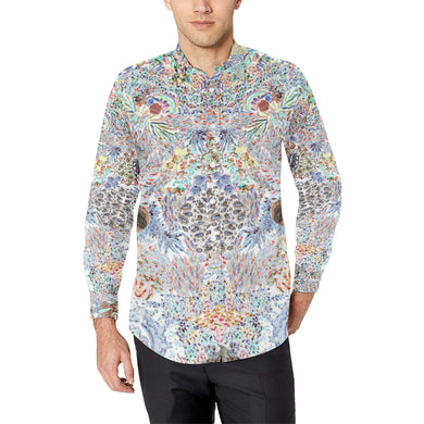 Paisley Matters Negative Men's All Over Print Casual Dress Shirt (Model T61)