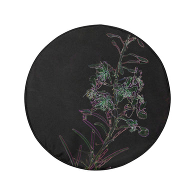 Fireweed Flower Glowing 34 Inch Spare Tire Cover