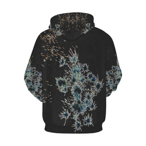 Fireworks Flower Glowing All Over Print Hoodie for Men/Large Size (USA Size) (Model H13)
