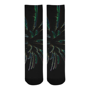 Fireworks Burst Glowing Trouser Socks (For Men)