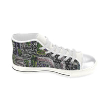 Load image into Gallery viewer, Complex Graffiti Glowing Women&#39;s Classic High Top Canvas Shoes (Model 017)