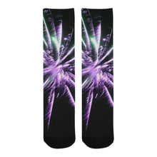 Load image into Gallery viewer, Fireworks Star Purple Trouser Socks (For Men)