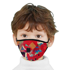 Abstract Squares Mouth Mask