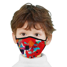 Load image into Gallery viewer, Abstract Squares Mouth Mask (2 Filters Included)
