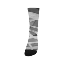 Load image into Gallery viewer, Abstract Circles Black and White Trouser Socks (For Men)