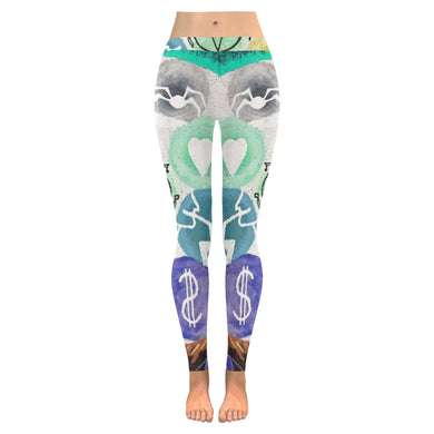 Dante's Inferno Reverse Low Rise Leggings (Invisible Stitch) (Model L05)