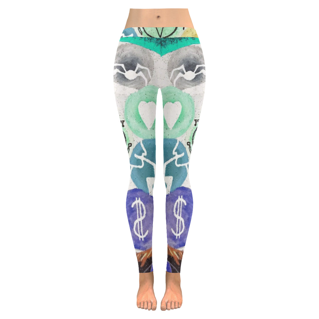 Dante's Inferno Reverse Low Rise Leggings (Invisible Stitch) (Model L05)