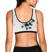 Load image into Gallery viewer, Fireworks Flower Negative Women&#39;s All Over Print Sports Bra (Model T52)