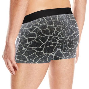 Crackle Negative Men's Boxer Briefs with Merged Design (Model  L10)